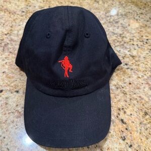 Black Cap with Red Logo